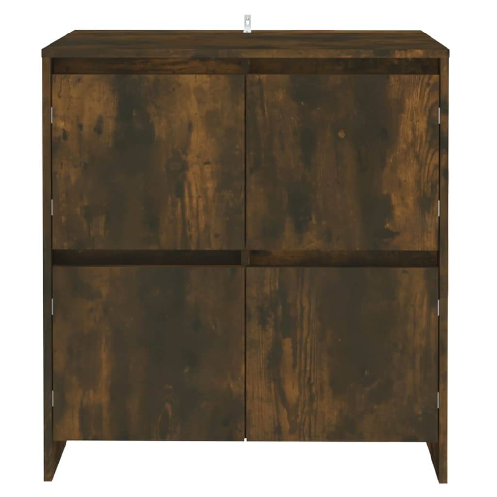 vidaXL Sideboard Räuchereiche 70x41x75 cm Holzwerkstoff