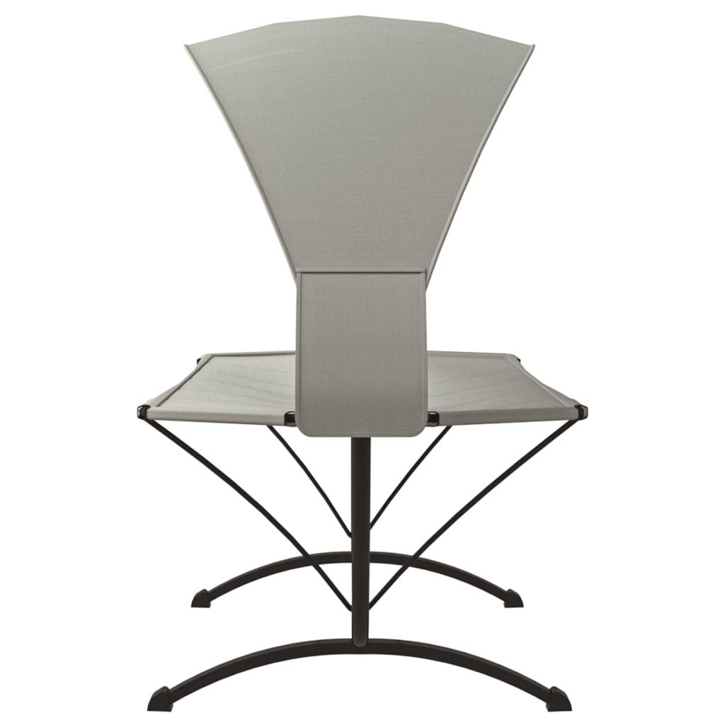 vidaXL Outdoor-Loungebett mit Dach Creme Stahl und Oxford-Stoff