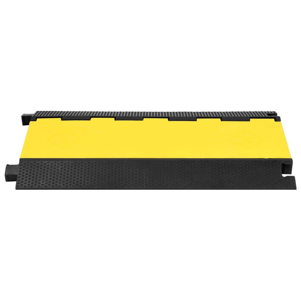 vidaXL Kabelbrücke 5 Kanäle Gummi 90 cm