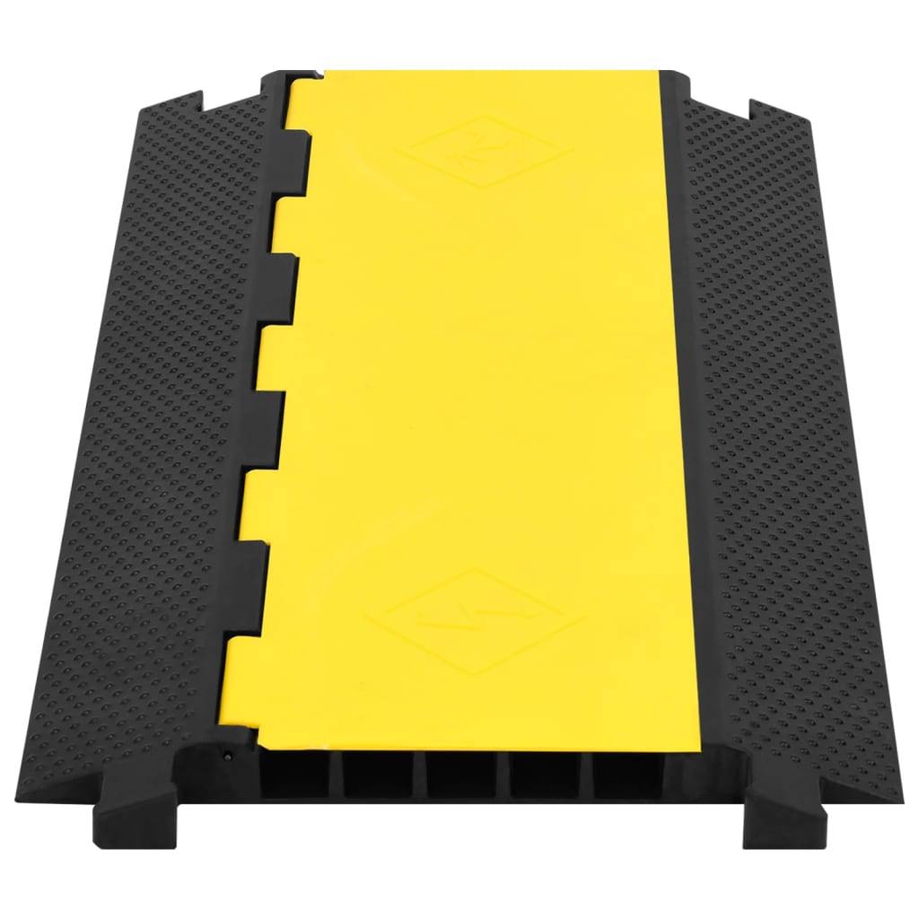 vidaXL Kabelbrücke 5 Kanäle Gummi 90 cm