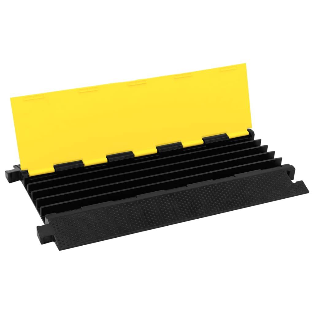 vidaXL Kabelbrücke 5 Kanäle Gummi 90 cm