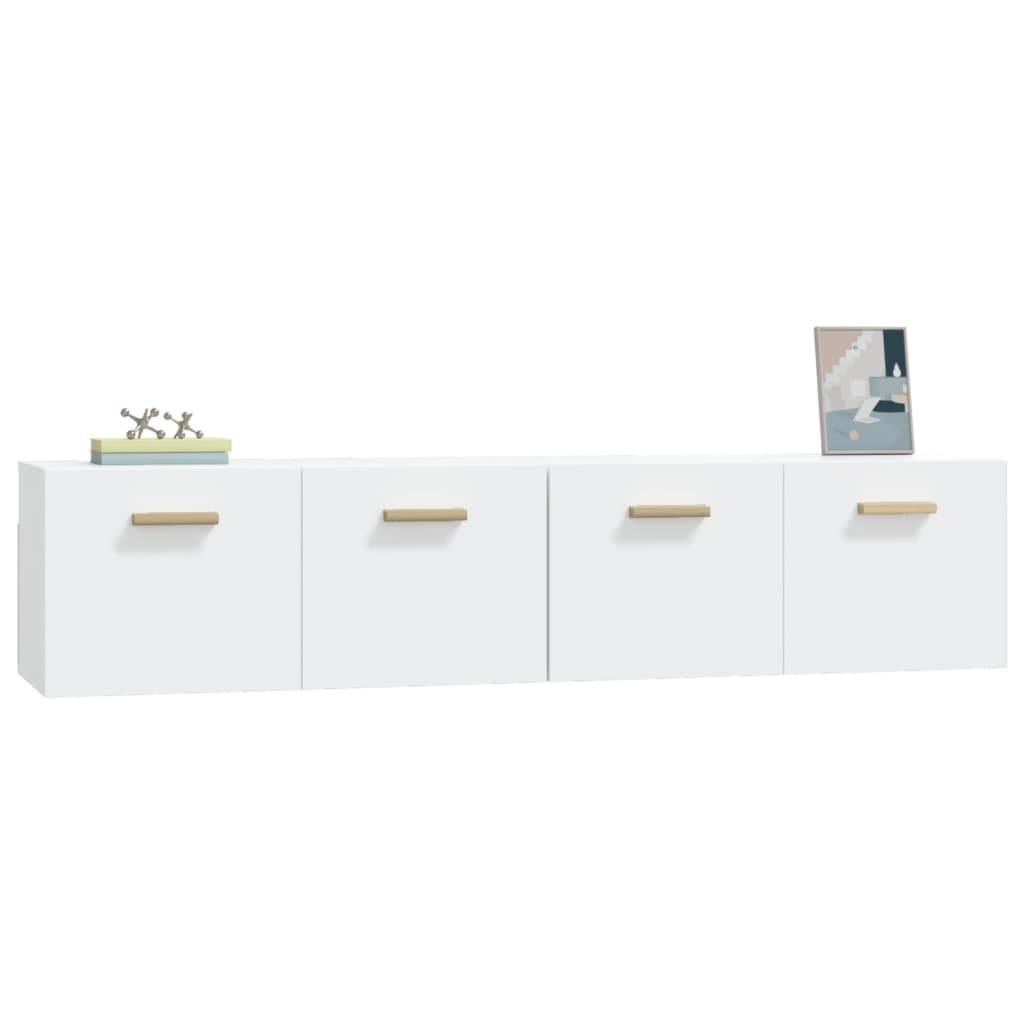 vidaXL Wandschränke 2 Stk. Weiß 80x35x36,5 cm Holzwerkstoff