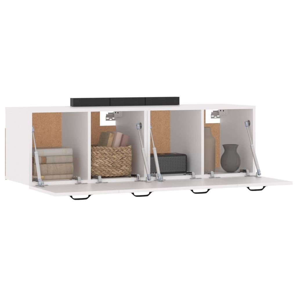 vidaXL Wandschränke 2 Stk. Weiß 80x35x36,5 cm Holzwerkstoff