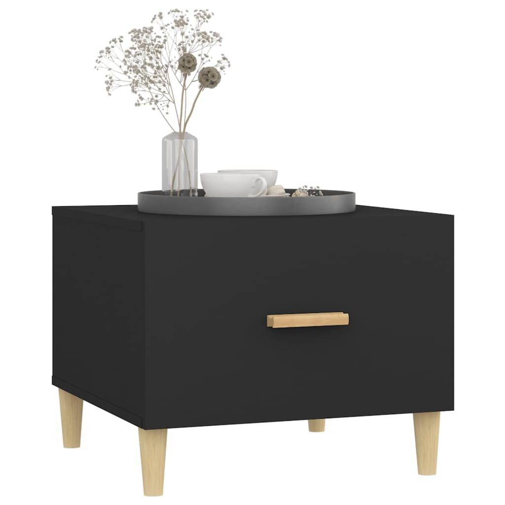 vidaXL Couchtisch Schwarz 50x50x40 cm Holzwerkstoff