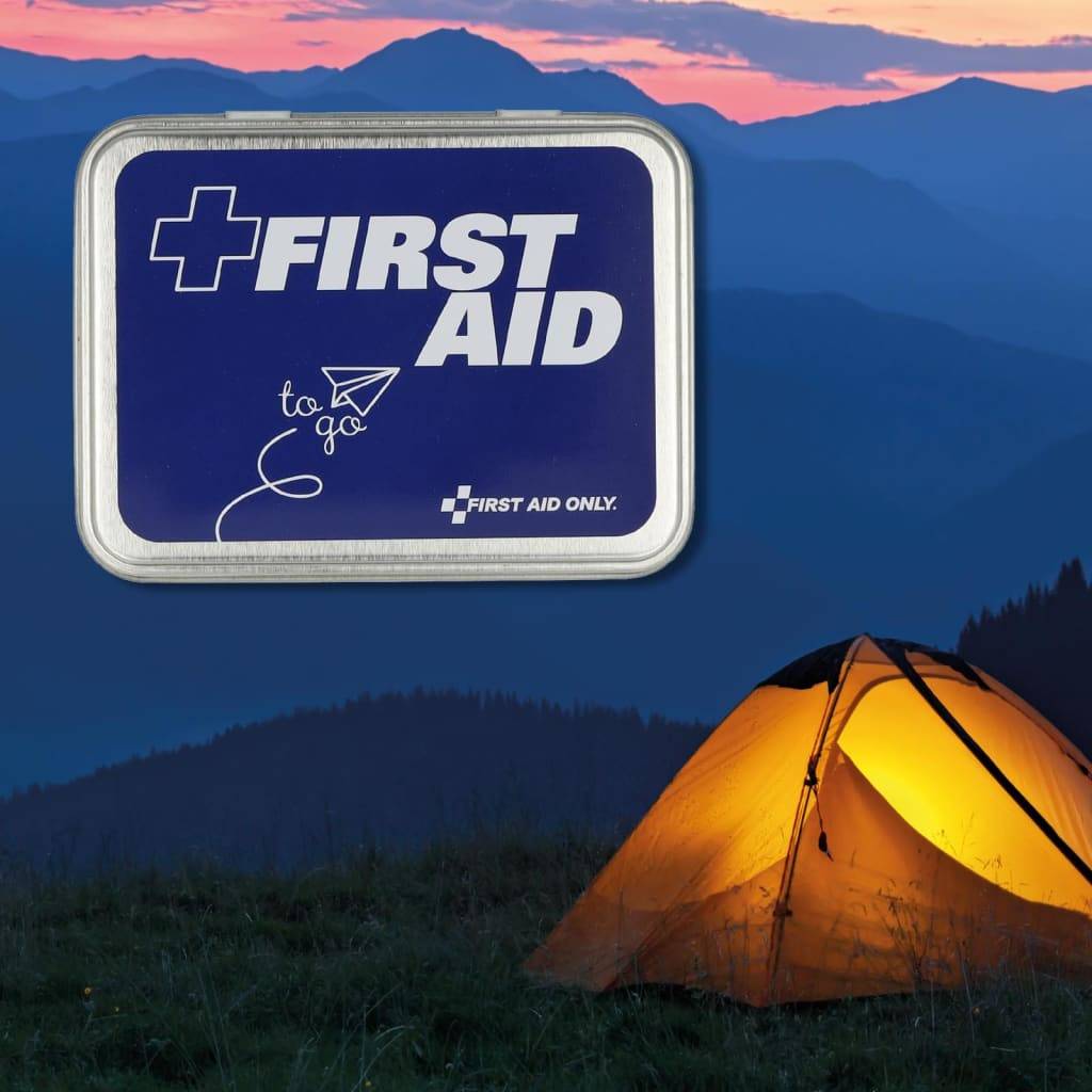 FIRST AID ONLY 22-tlg. Erste-Hilfe-Set To Go in Metallbox