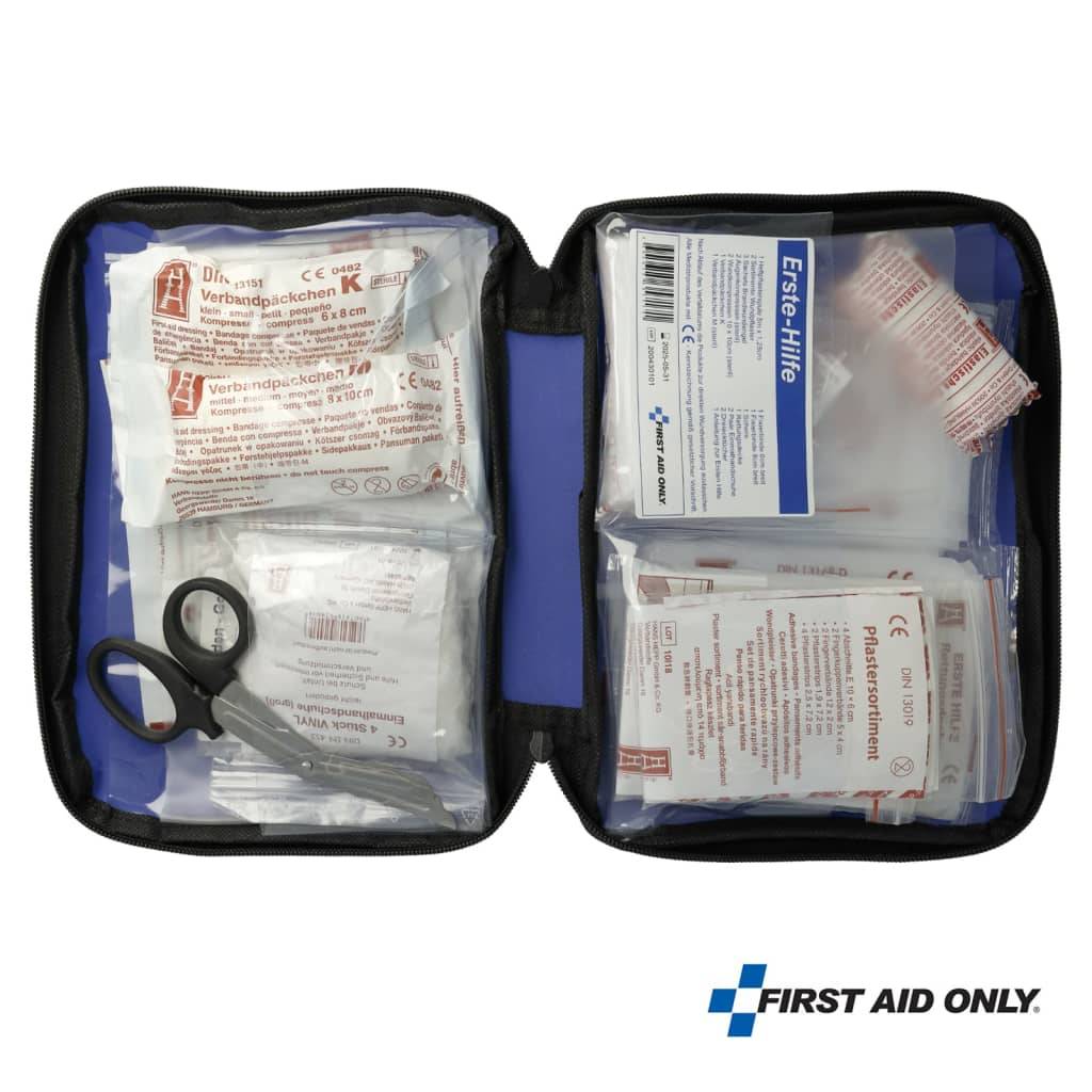 FIRST AID ONLY 50-tlg. Erste-Hilfe-Set Etui Blau