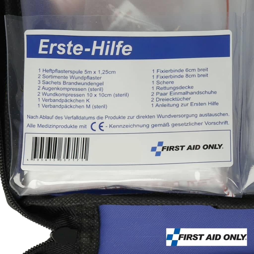 FIRST AID ONLY 50-tlg. Erste-Hilfe-Set Etui Blau
