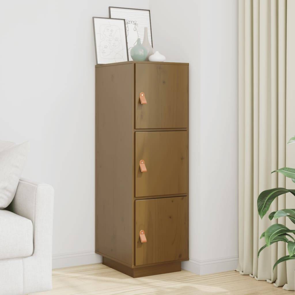 vidaXL Highboard Honigbraun 34x40x108,5 cm Massivholz Kiefer