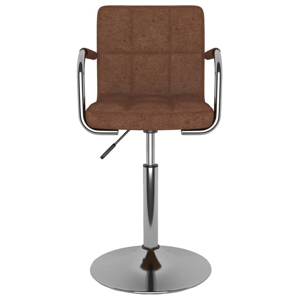 vidaXL Esszimmerstuhl Braun Stoff