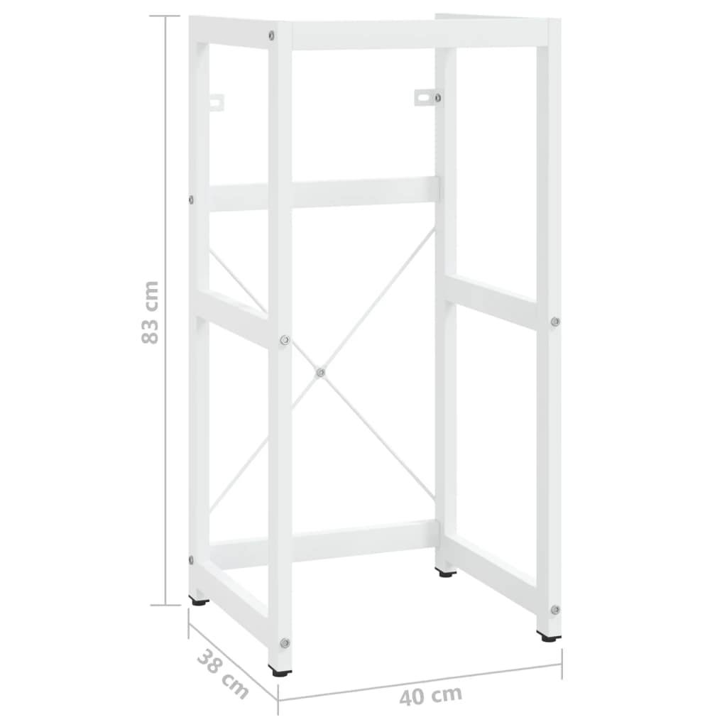 vidaXL Badezimmer Waschtischgestell Weiß 40x38x83 cm Eisen