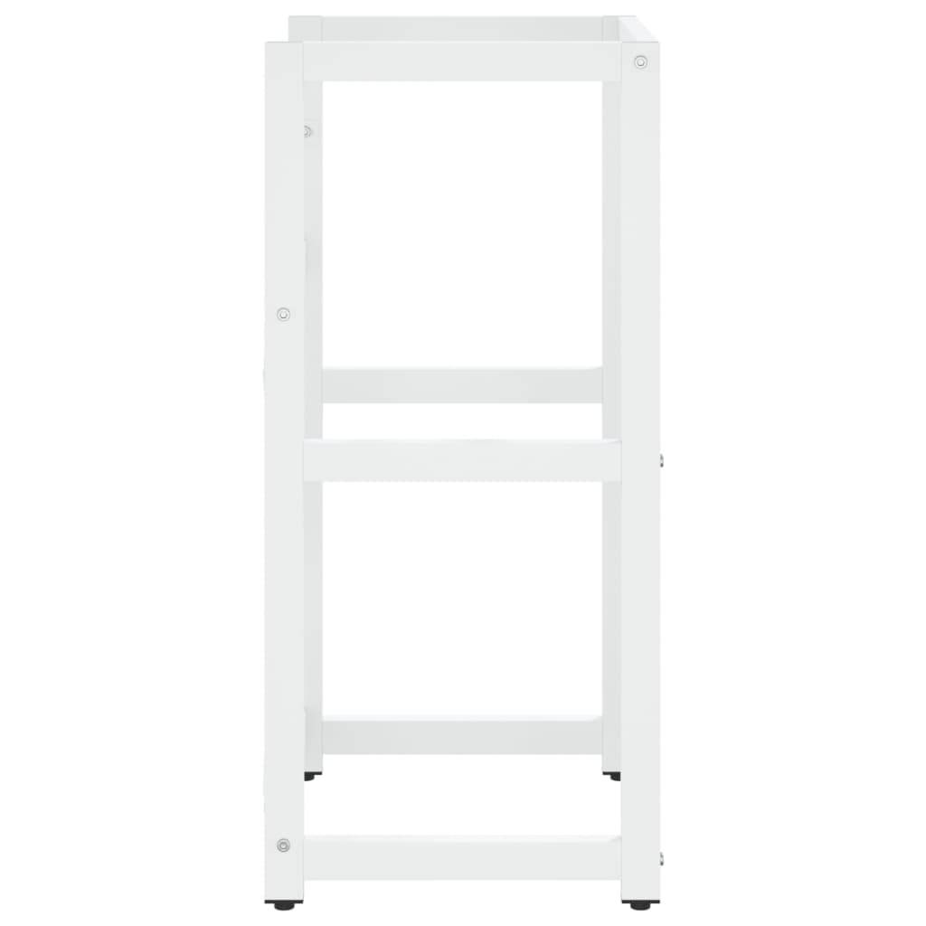 vidaXL Badezimmer Waschtischgestell Weiß 40x38x83 cm Eisen