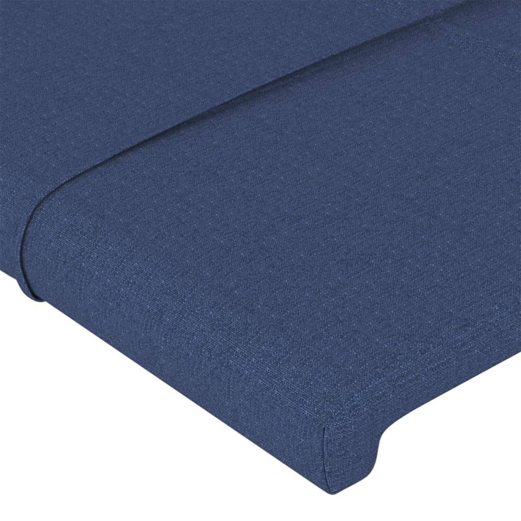 vidaXL Kopfteile 2 Stk. Blau 72x5x78/88 cm Stoff