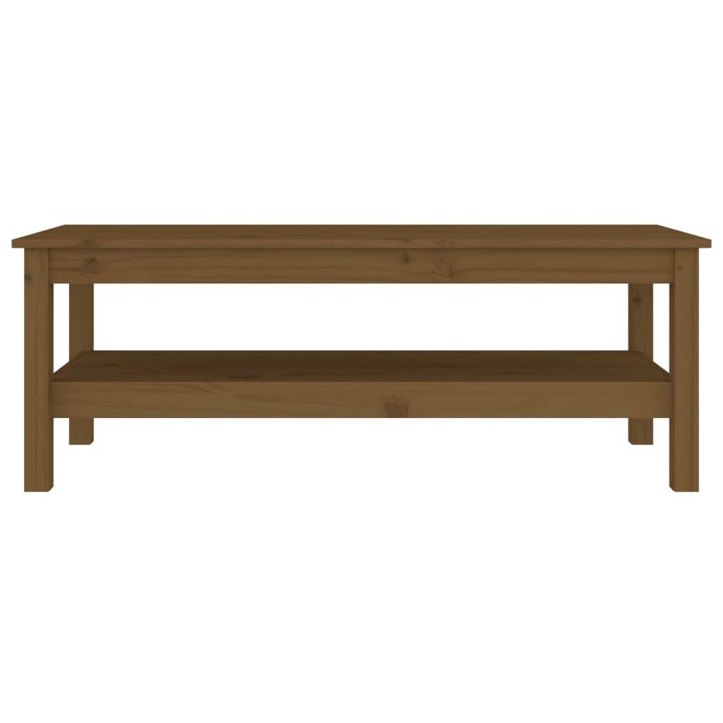 vidaXL Couchtisch Honigbraun 110x50x40 cm Massivholz Kiefer