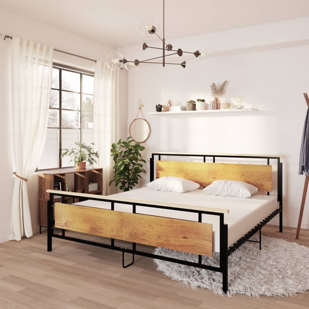 vidaXL Bett Metall 200x200 cm