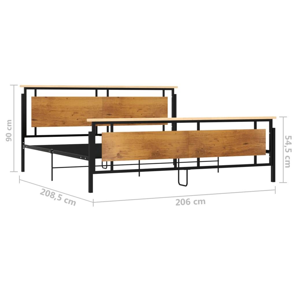 vidaXL Bett Metall 200x200 cm