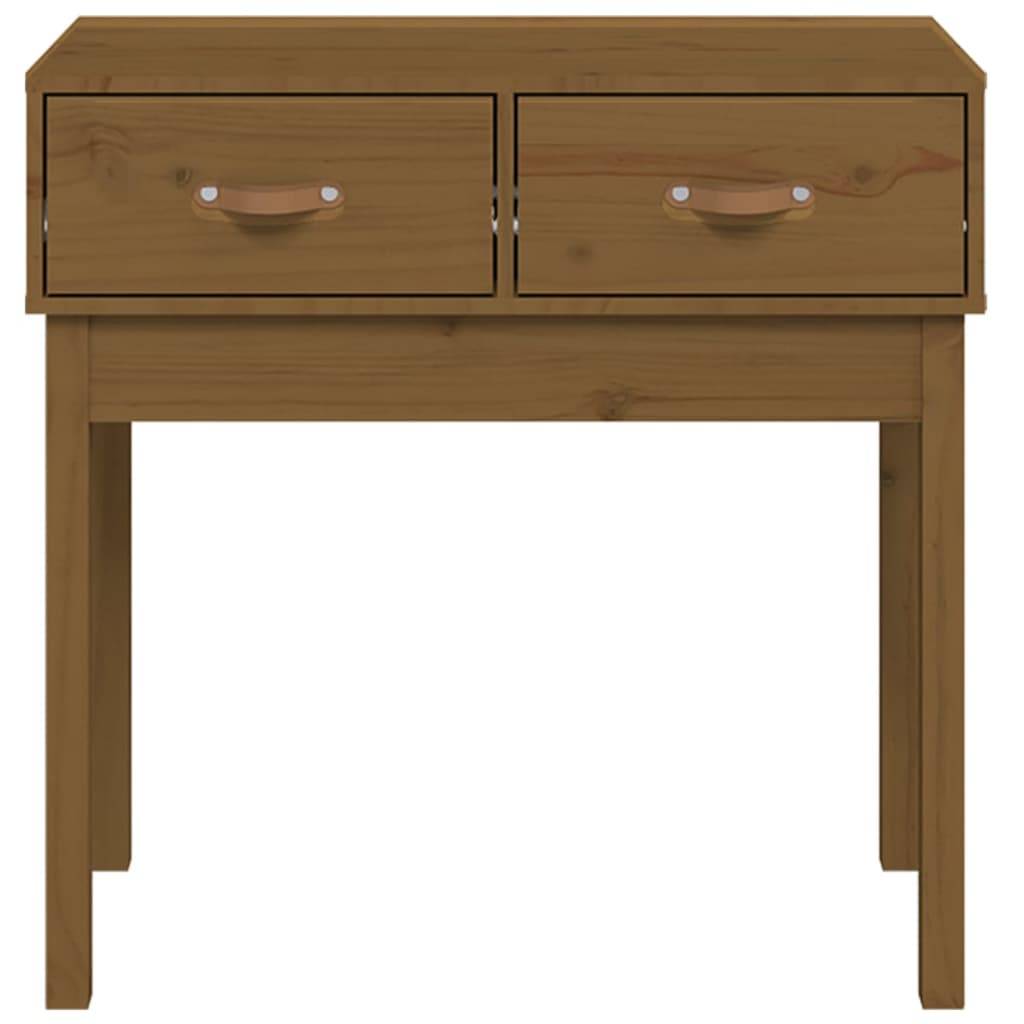 vidaXL Konsolentisch Honigbraun 76,5x40x75 cm Massivholz Kiefer