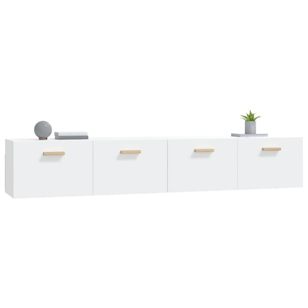 vidaXL Wandschränke 2 Stk. Weiß 100x36,5x35 cm Holzwerkstoff