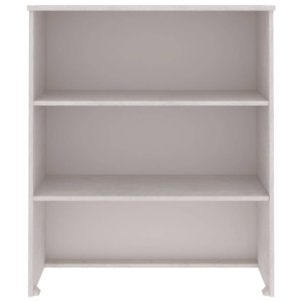 vidaXL Highboard-Oberteil HAMAR Weiß 85x35x100 cm Massivholz