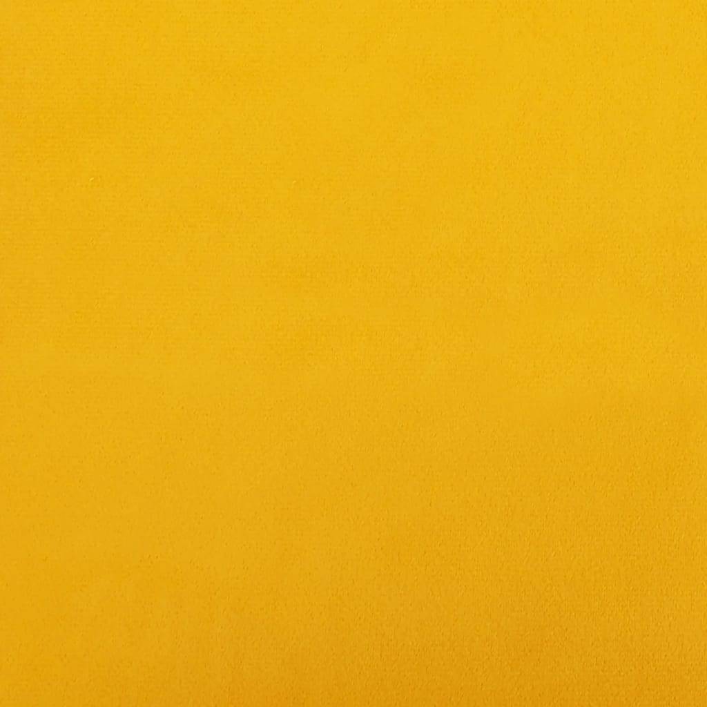 vidaXL Schaukelstuhl Samt Senfgelb