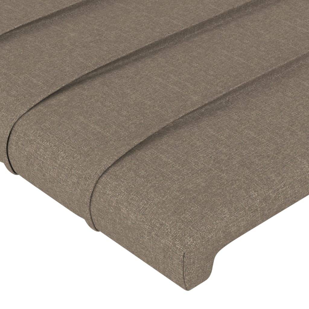 vidaXL Kopfteile 4 Stk. Taupe 80x5x78/88 cm Stoff