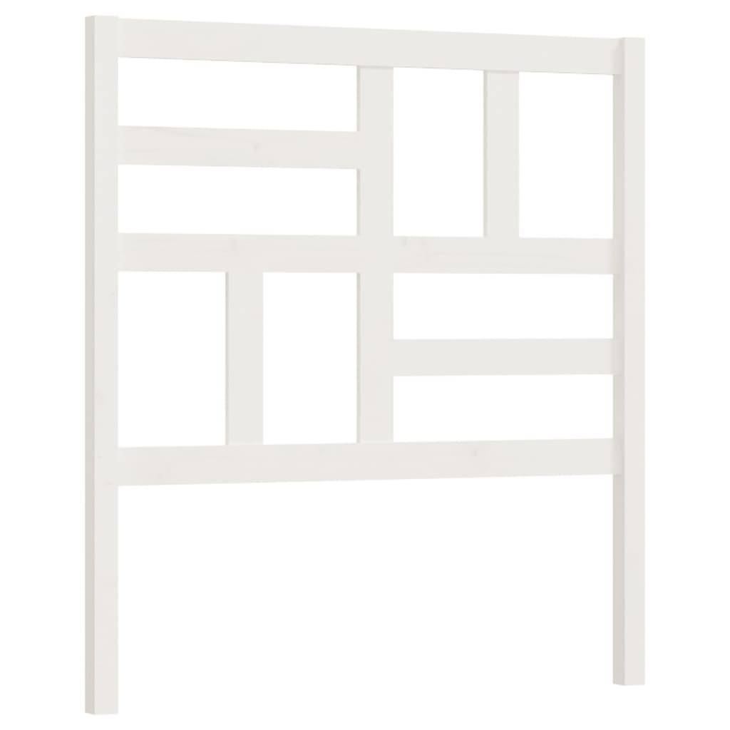 vidaXL Bett-Kopfteil Weiß 96x4x104 cm Massivholz Kiefer