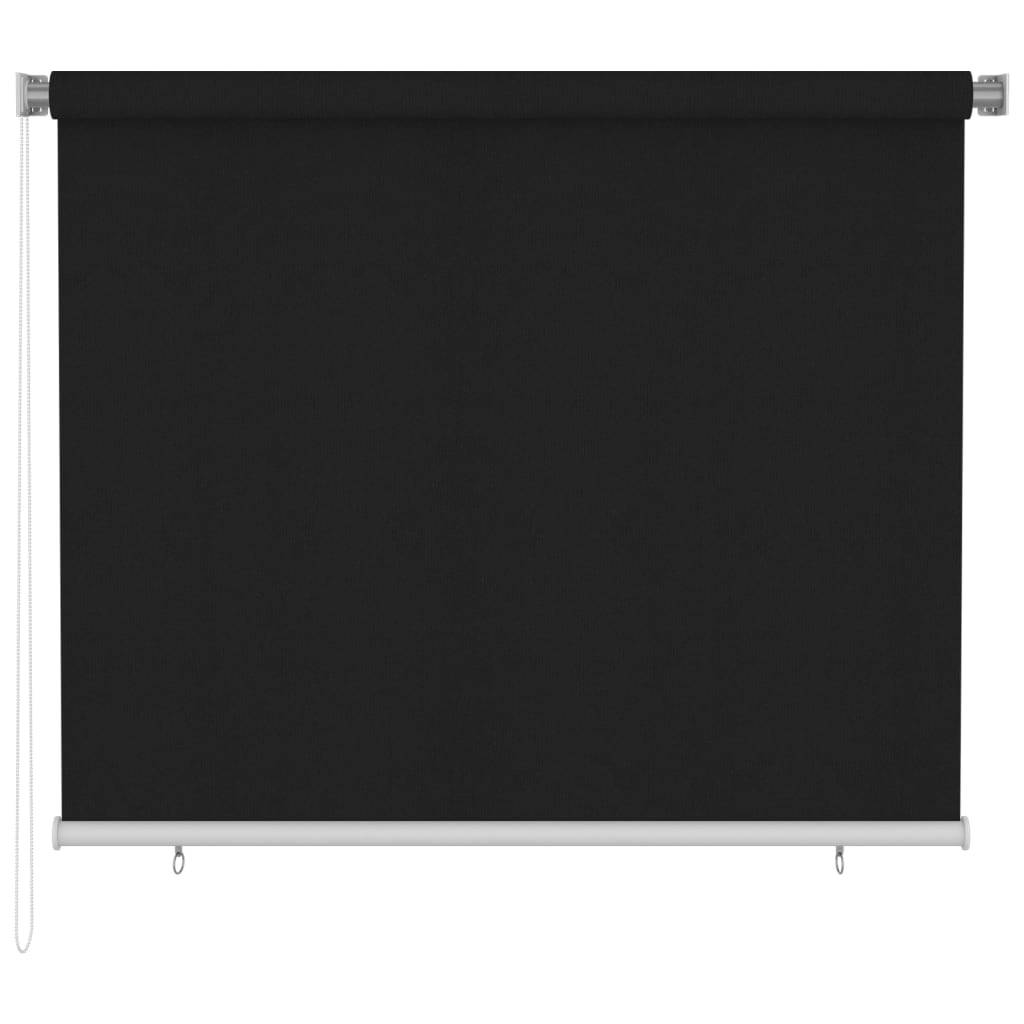 vidaXL Außenrollo 180x140 cm Schwarz