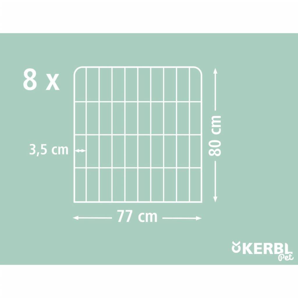 Kerbl Freilaufgehege mit Tür Schwarz