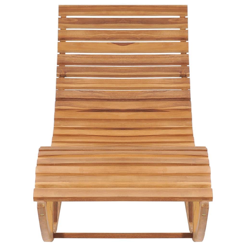 vidaXL Schaukelliege mit Auflage Massivholz Teak