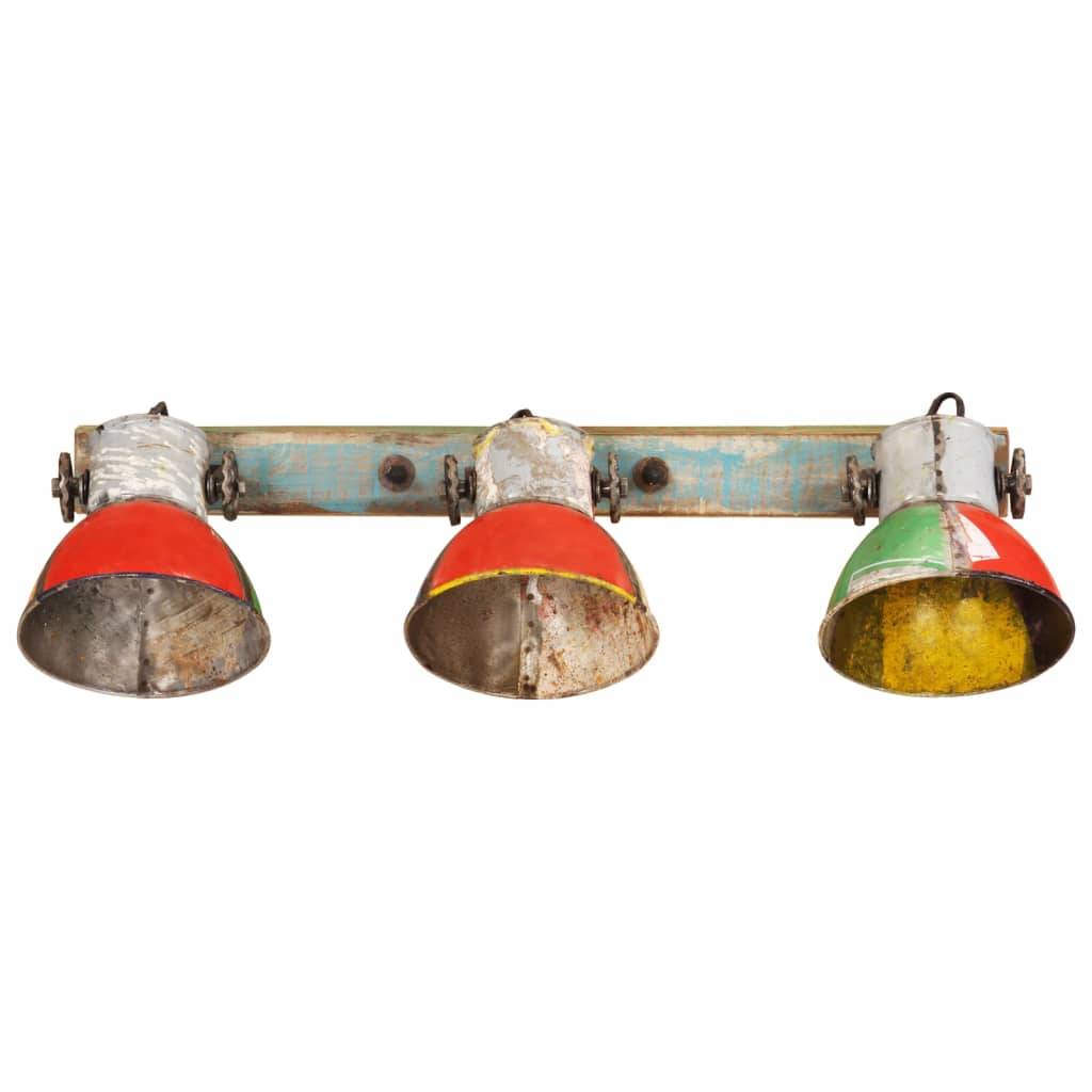 vidaXL Wandleuchte Industrie-Stil Mehrfarbig 65x25 cm E27