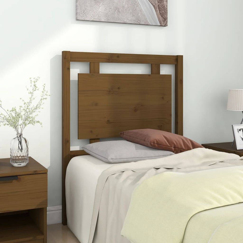 vidaXL Kopfteil Honigbraun 80,5x4x100 cm Massivholz Kiefer