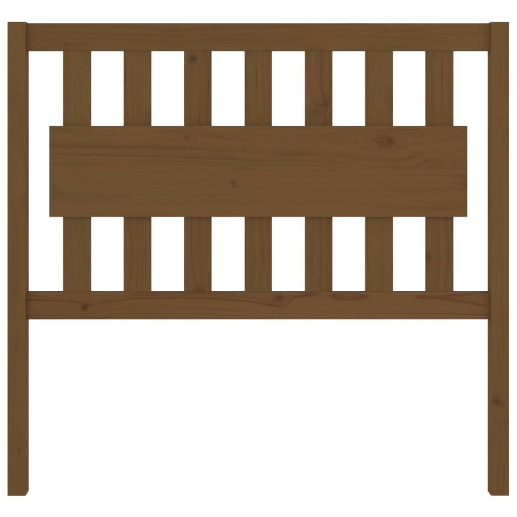 vidaXL Bett-Kopfteil Honigbraun 105,5x4x100 cm Massivholz Kiefer
