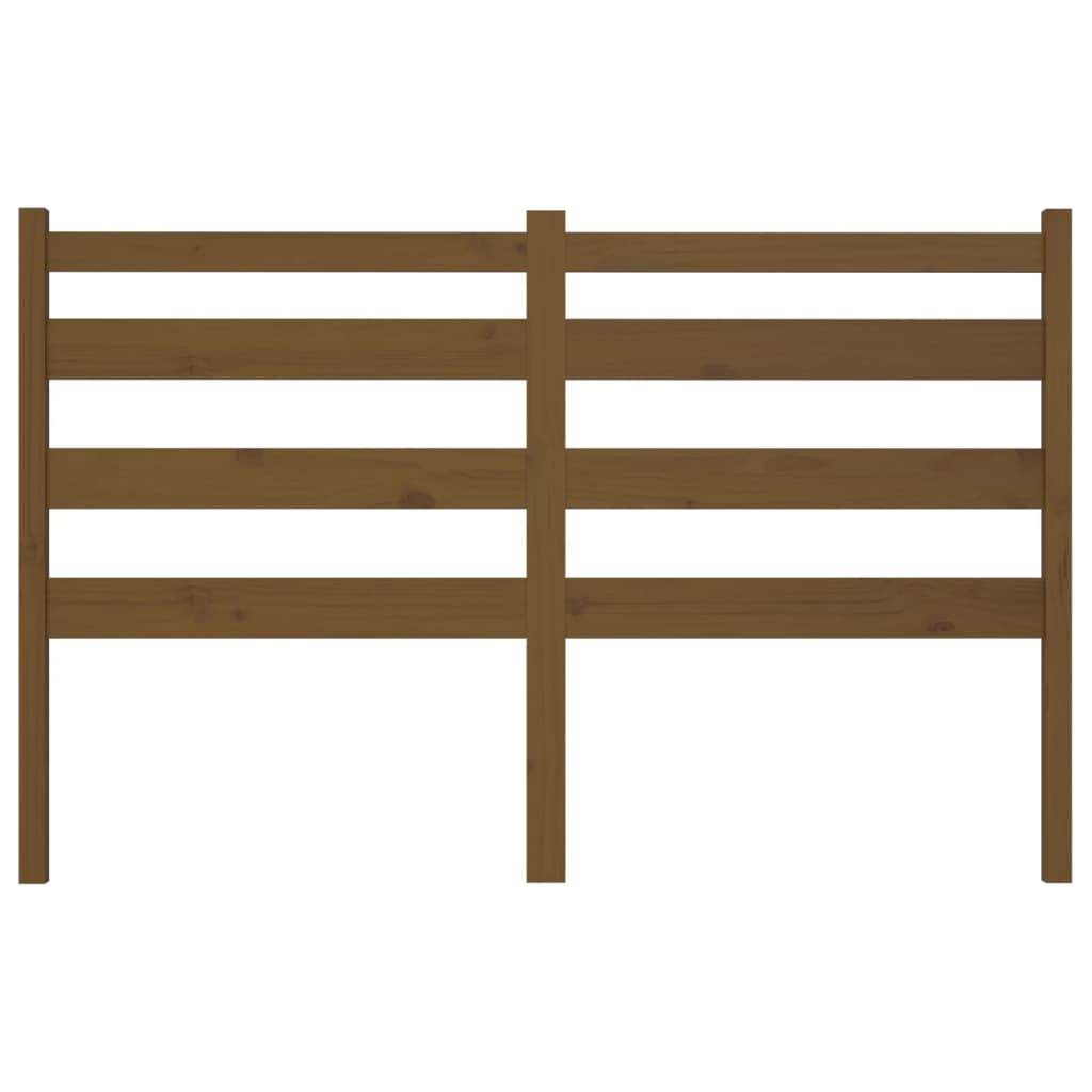 vidaXL Kopfteil Honigbraun 126x4x100 cm Massivholz Kiefer