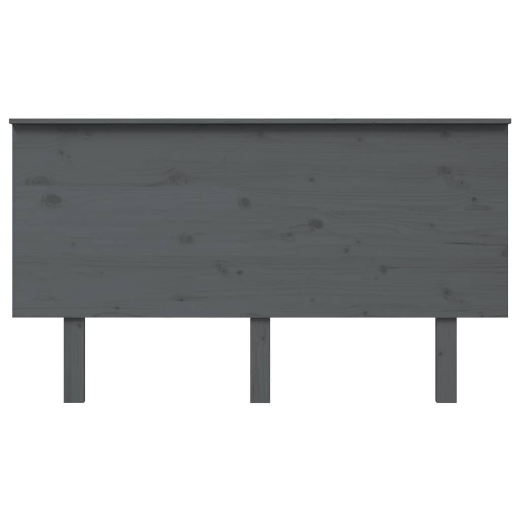 vidaXL Kopfteil Grau 144x6x82,5 Massivholz Kiefer