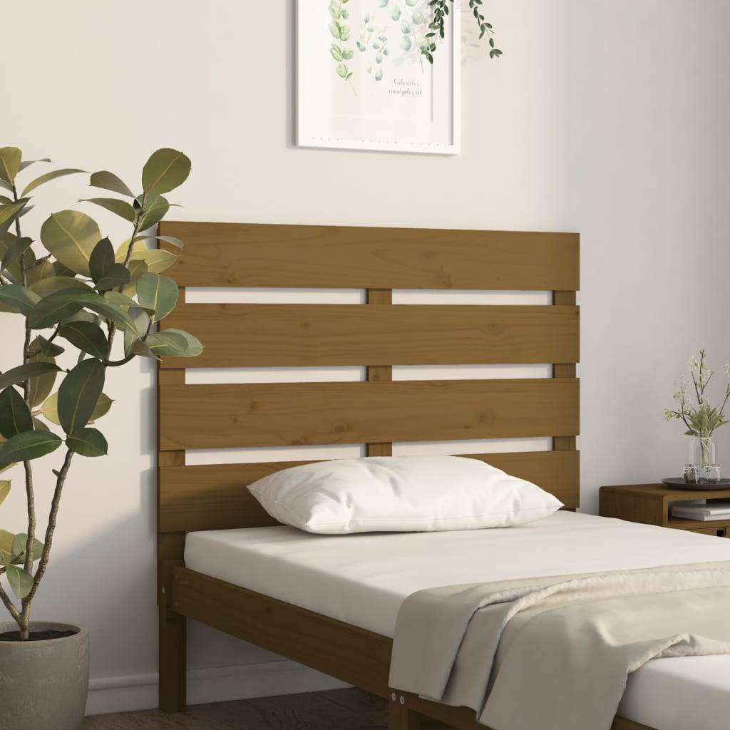 vidaXL Kopfteil Honigbraun 100x3x80 cm Massivholz Kiefer