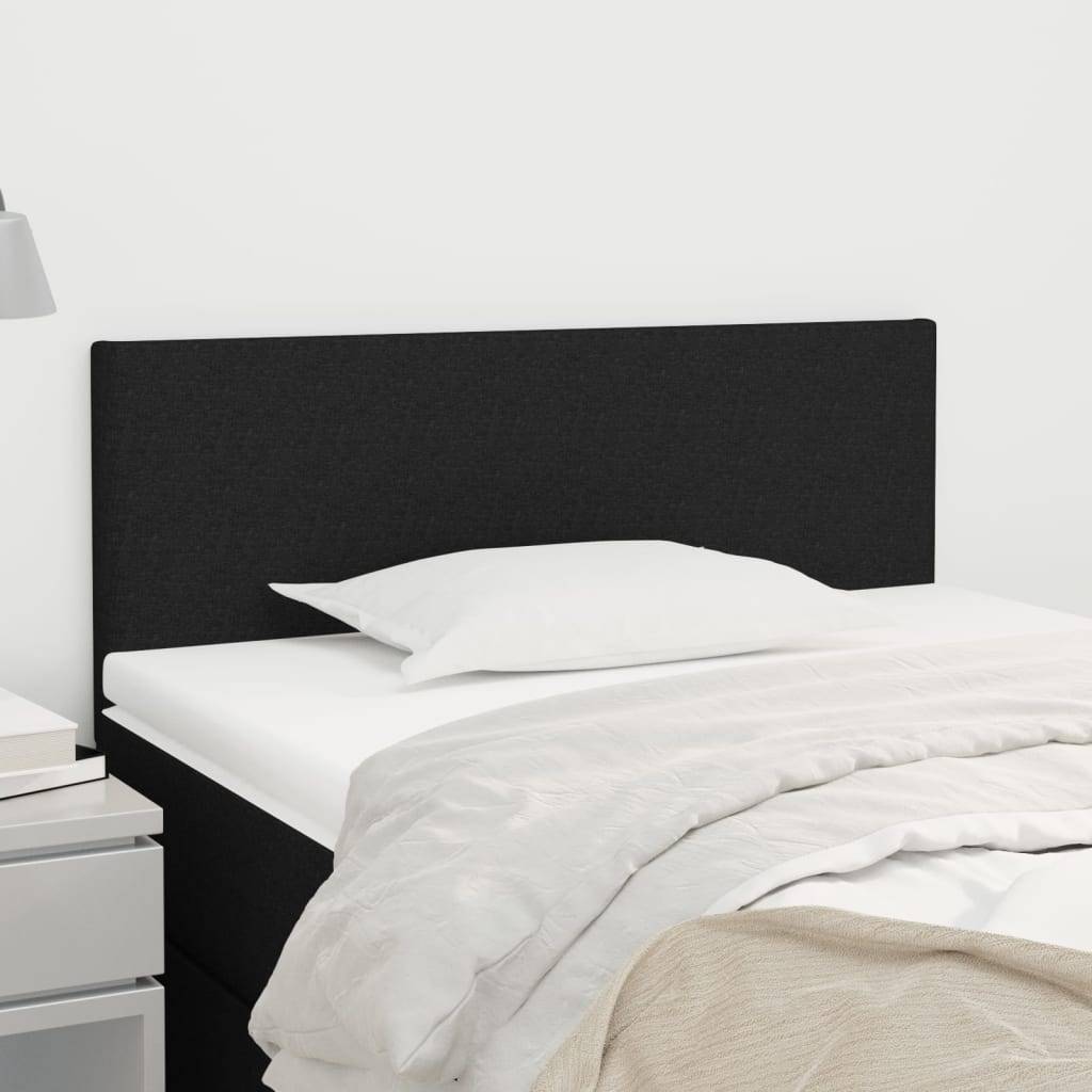 vidaXL Kopfteil Schwarz 100x5x78/88 cm Stoff
