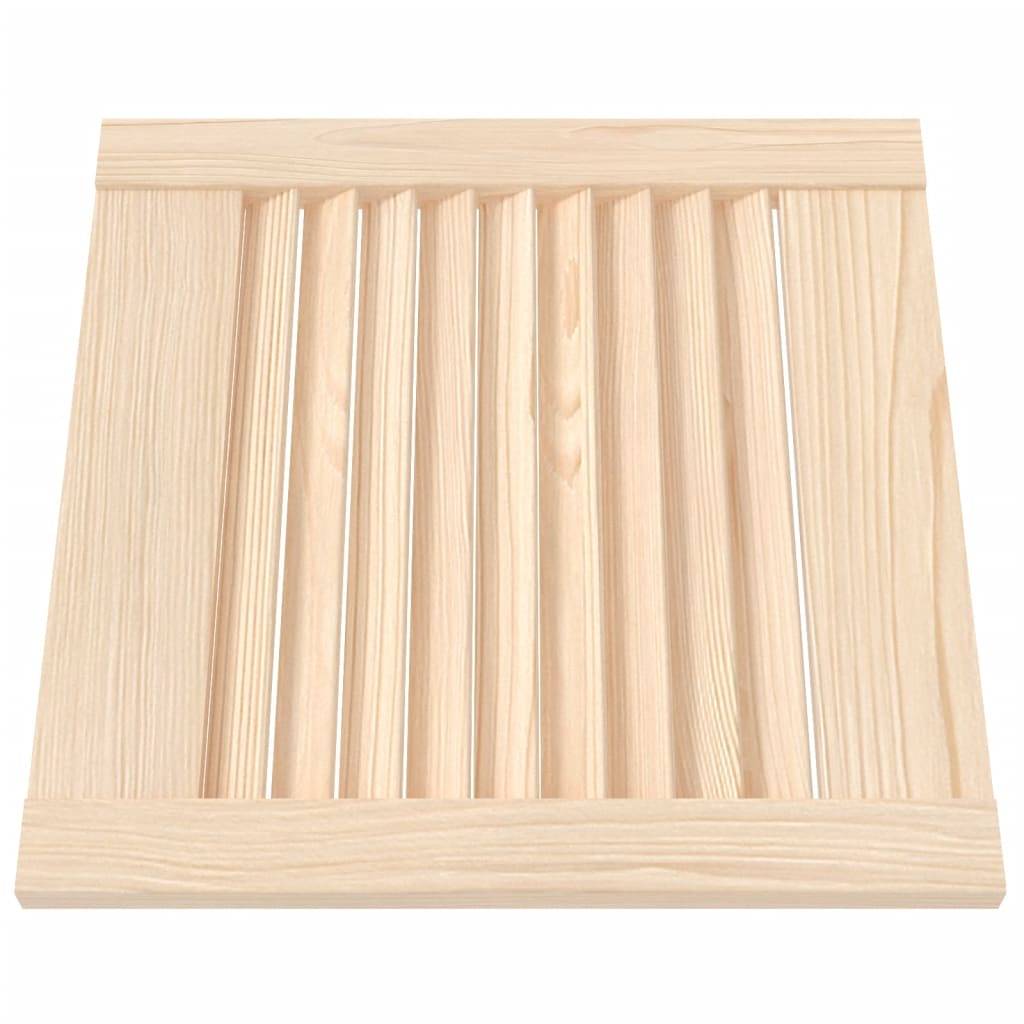vidaXL Schranktür Lamellen-Design 39,5x39,4 cm Massivholz Kiefer