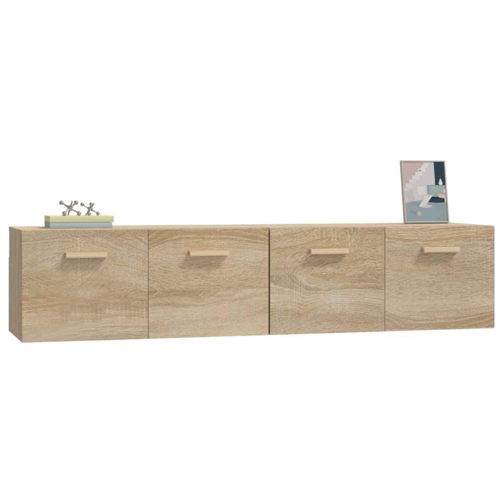 vidaXL Wandschränke 2 Stk. Sonoma-Eiche 80x35x36,5 cm Holzwerkstoff