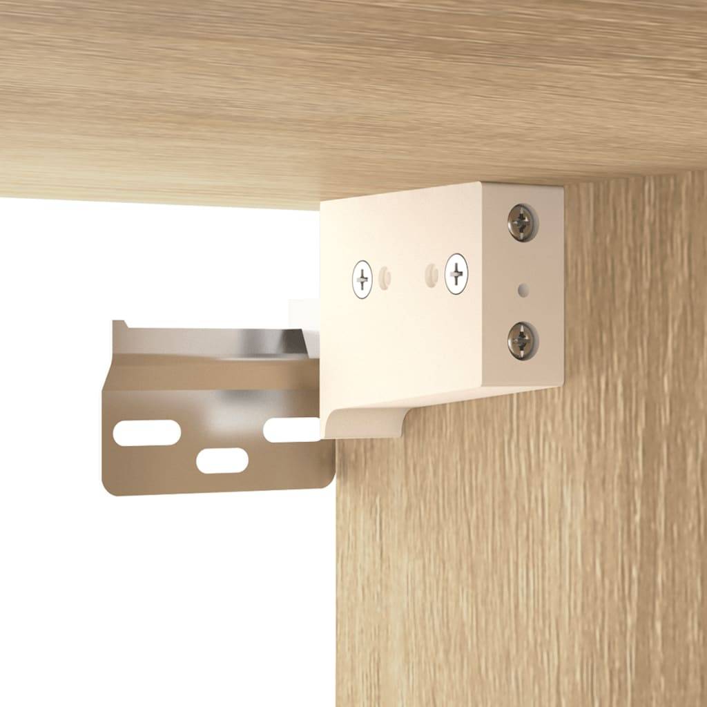 vidaXL Wandschränke 2 Stk. Sonoma-Eiche 80x35x36,5 cm Holzwerkstoff