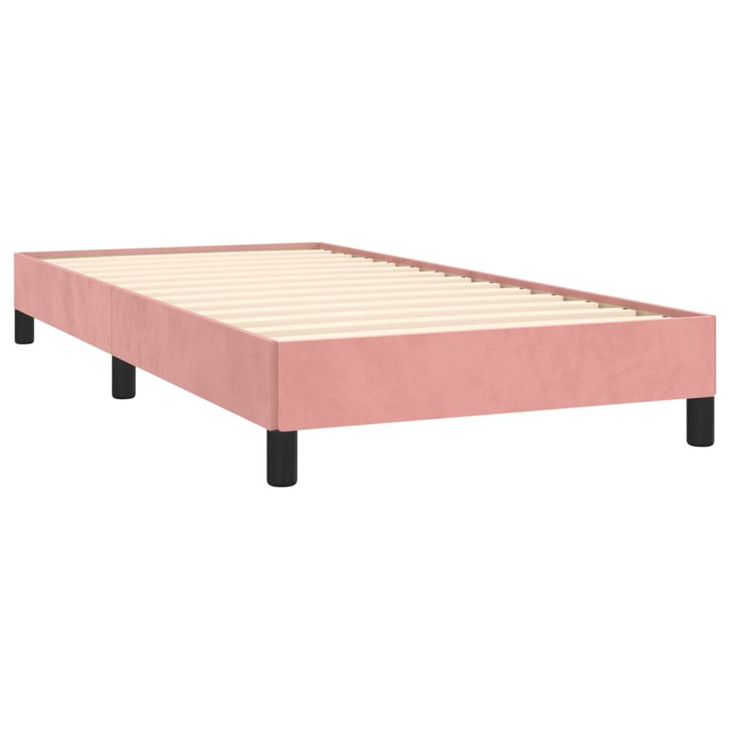 vidaXL Bettgestell Rosa 100x200 cm Samt