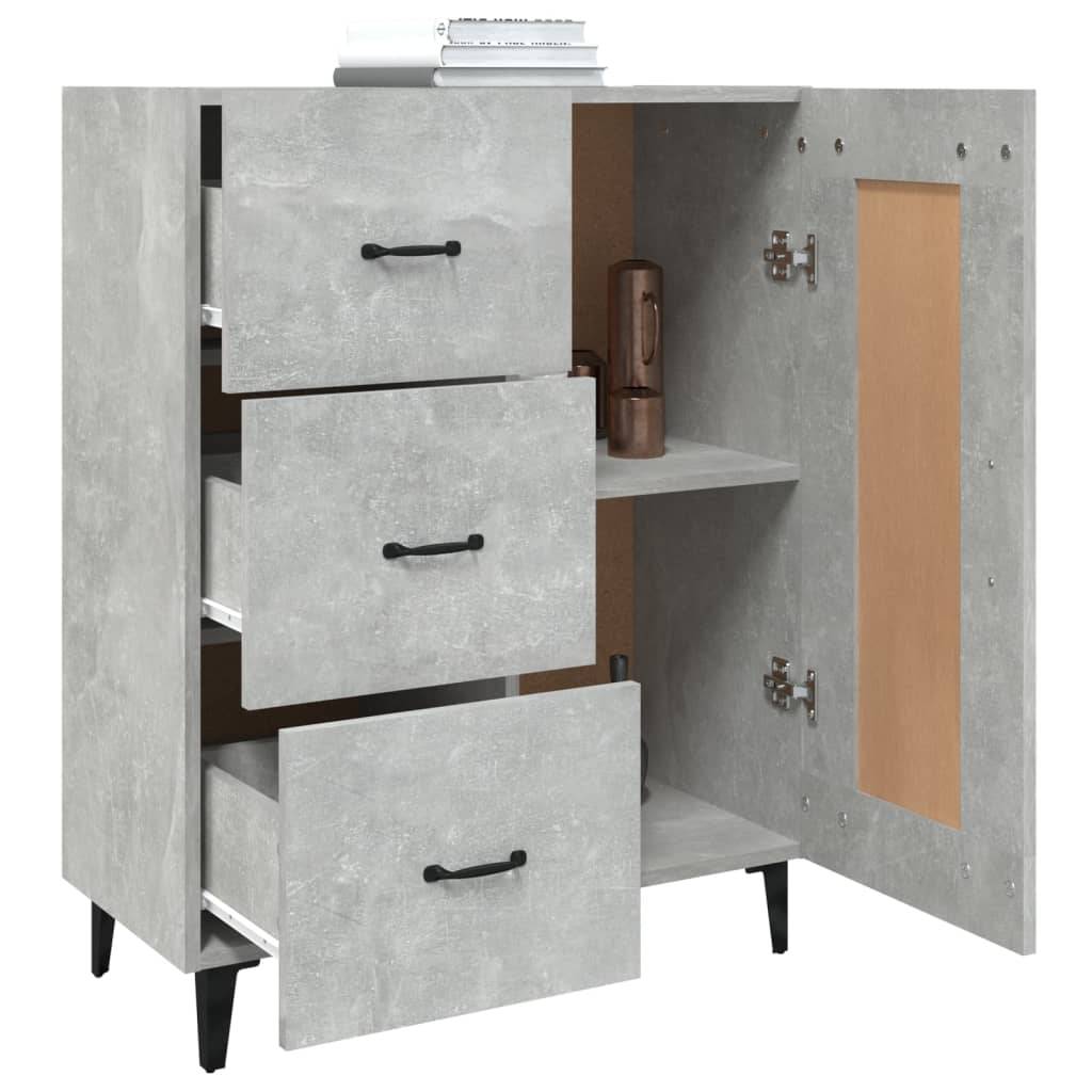 vidaXL Sideboard Betongrau 69,5x34x90 cm Holzwerkstoff