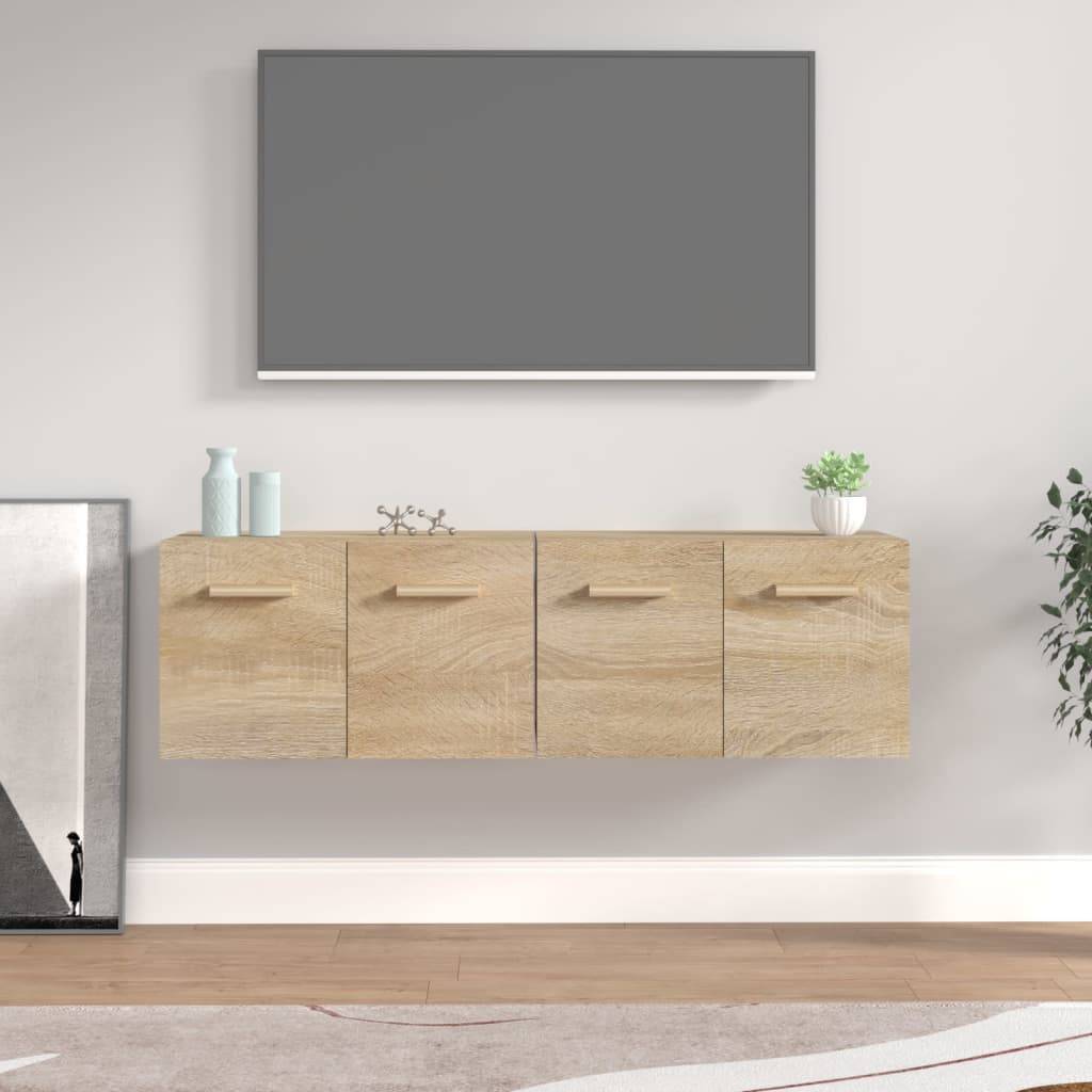 vidaXL Wandschränke 2 Stk. Sonoma-Eiche 60x36,5x35 cm Holzwerkstoff
