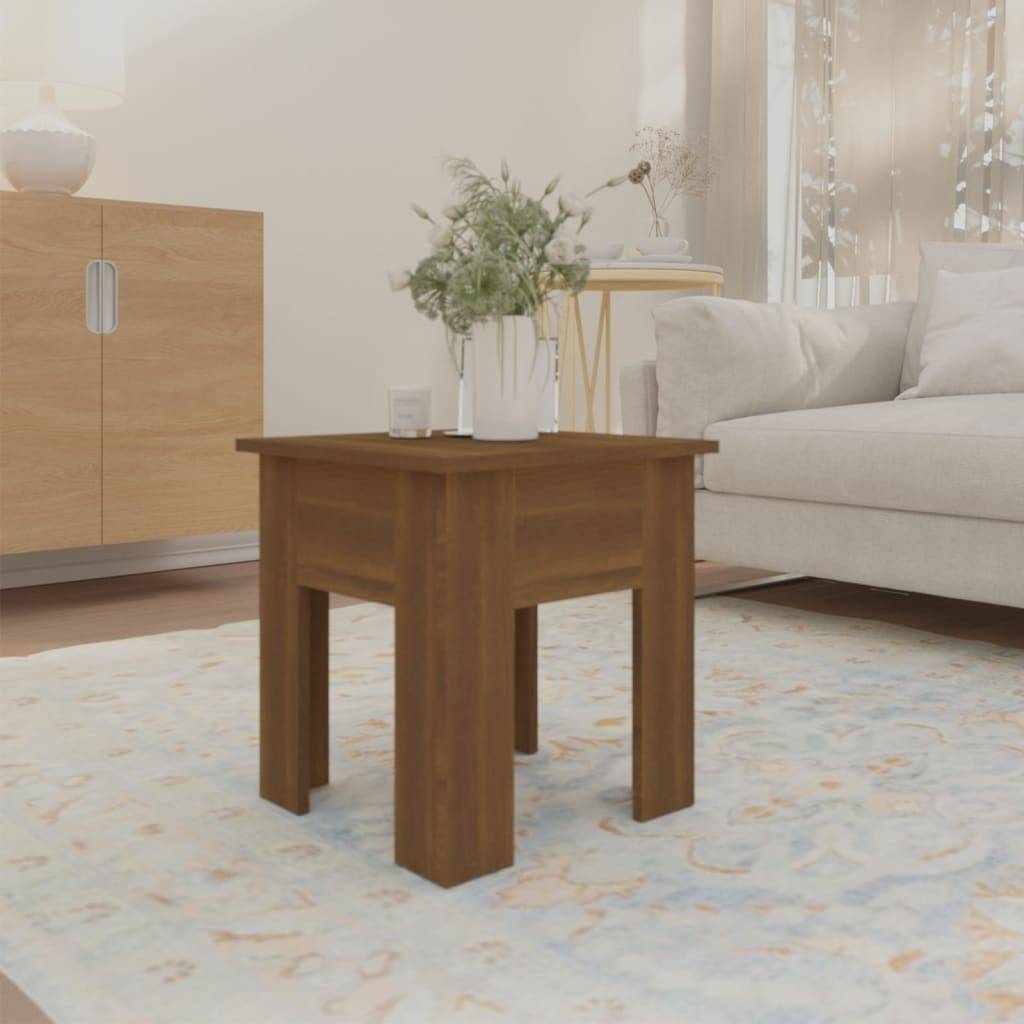 vidaXL Couchtisch Braun Eichen-Optik 40x40x42 cm Holzwerkstoff
