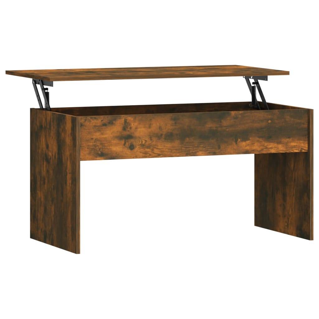 vidaXL Couchtisch Räuchereiche 102x50,5x52,5 cm Holzwerkstoff