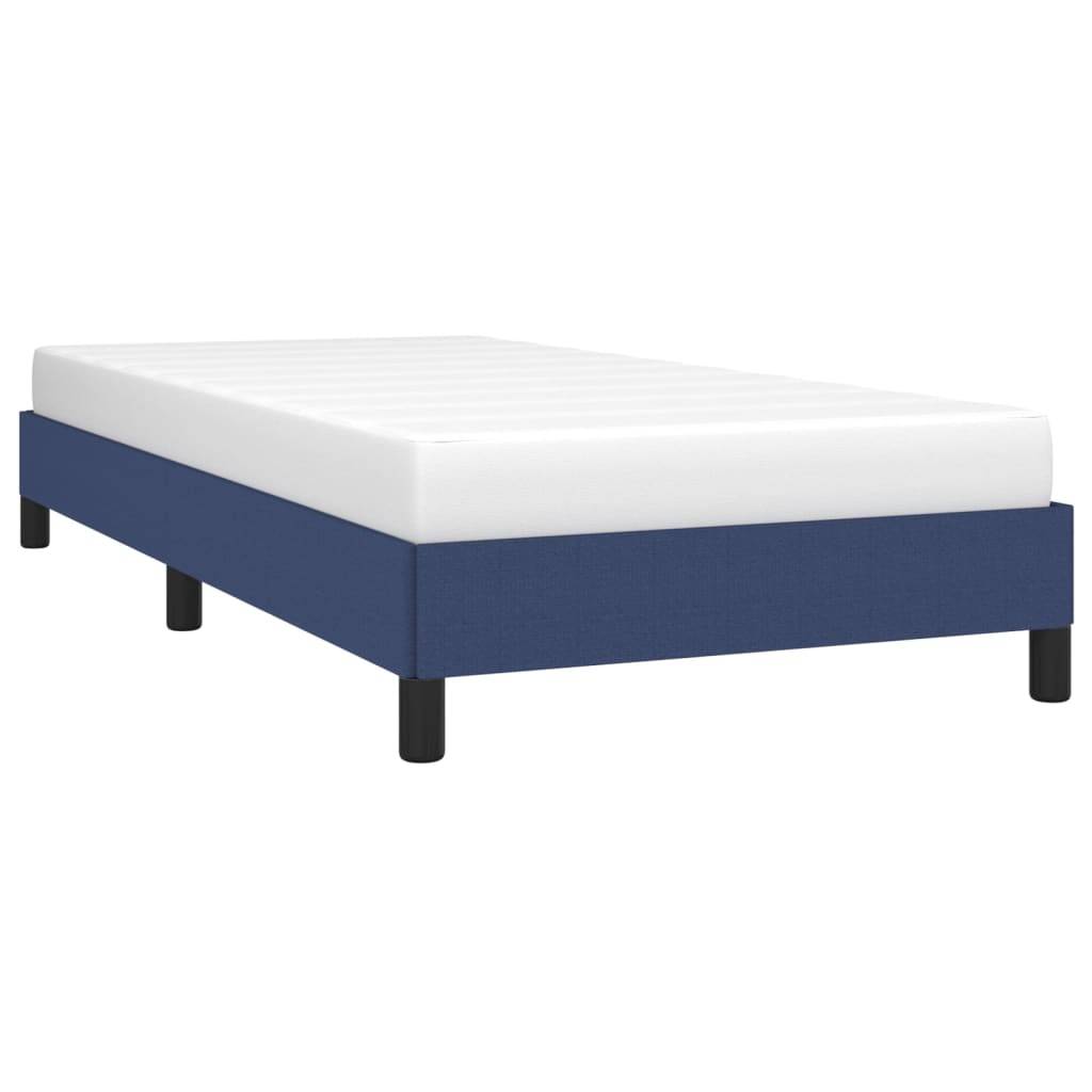 vidaXL Bettgestell ohne Matratze Blau 90x200 cm Stoff
