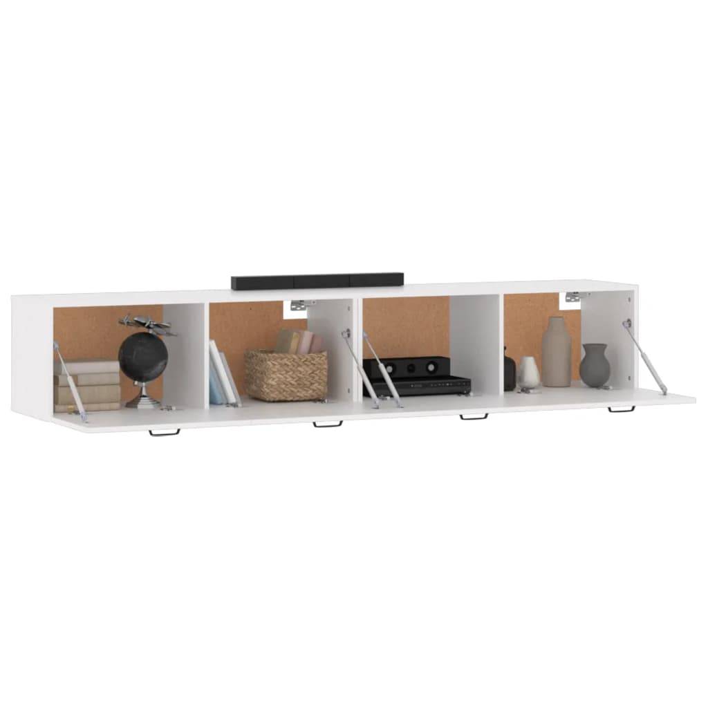 vidaXL Wandschränke 2 Stk. Weiß 100x36,5x35 cm Holzwerkstoff