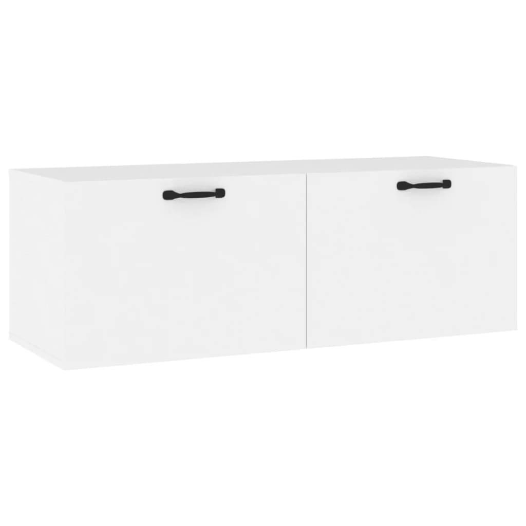 vidaXL Wandschrank Weiß 100x36,5x35 cm Holzwerkstoff