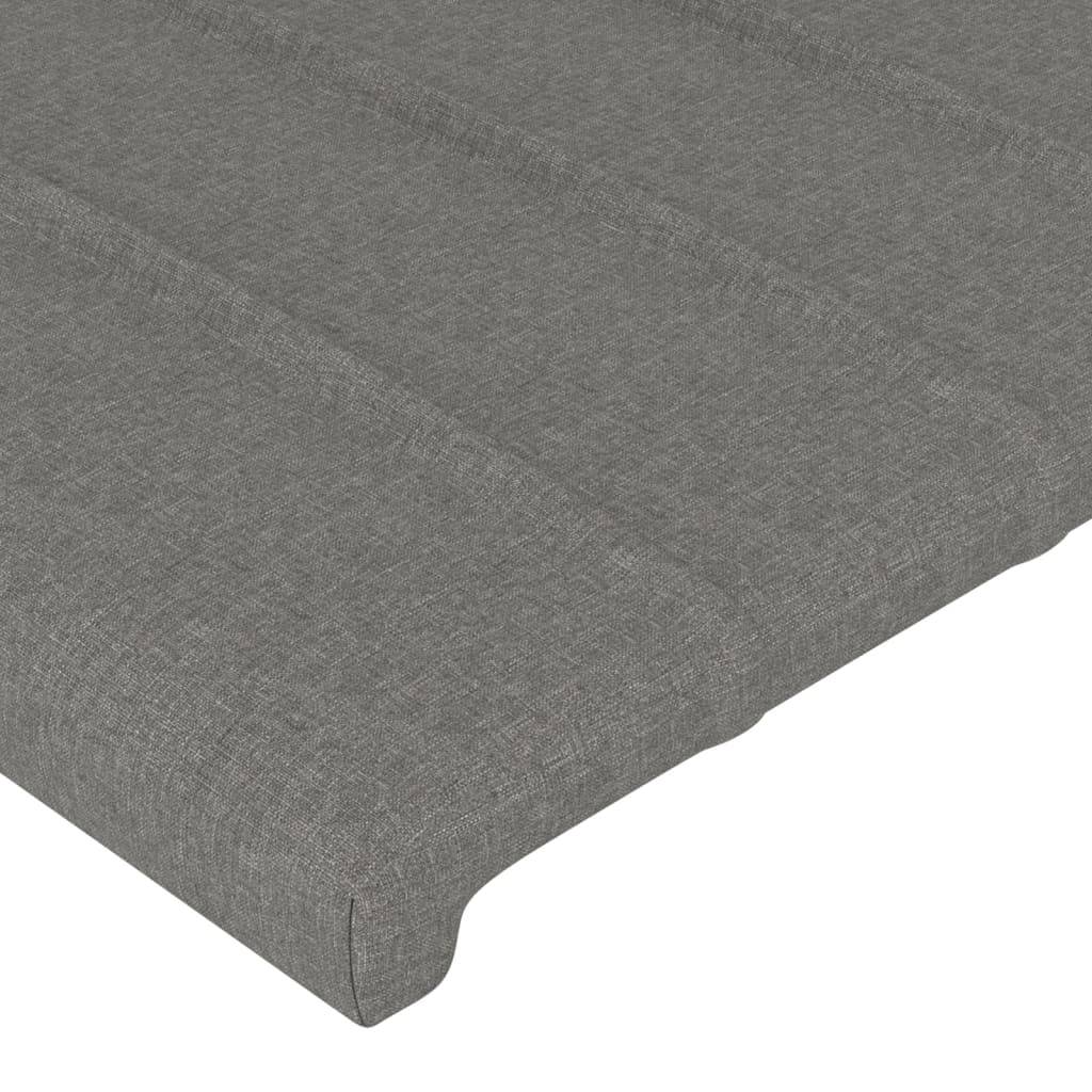 vidaXL Kopfteile 4 Stk. Dunkelgrau 100x5x78/88 cm Stoff