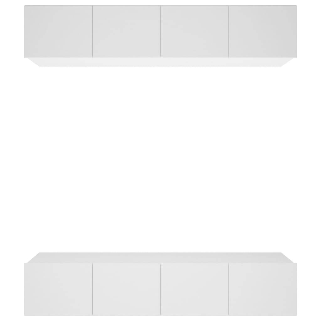 vidaXL TV-Schränke 4 Stk. Weiß 80x30x30 cm Holzwerkstoff