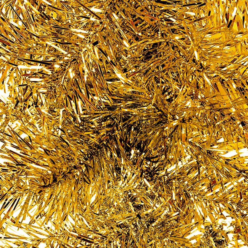 vidaXL Weihnachtsgirlande mit LED 5 m Golden