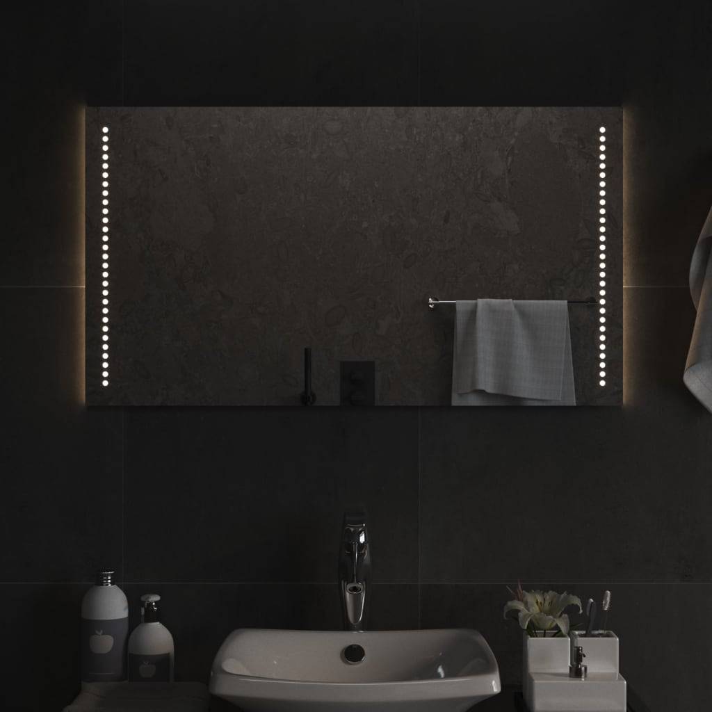 vidaXL LED-Badspiegel 50x90 cm